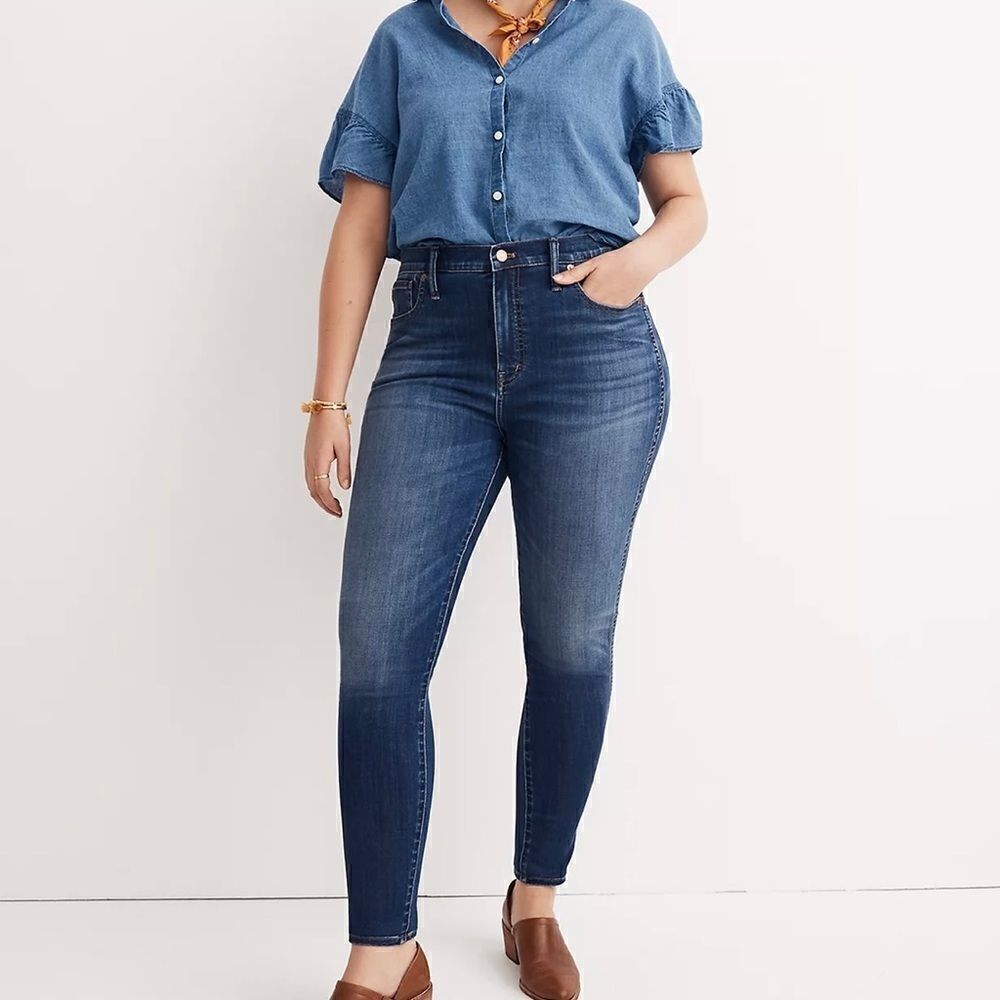 Madewell 10” High Rise Skinny Jeans Plus Size 36 stretch made